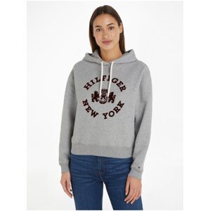 Women's grey brindle hoodie Tommy Hilfiger - Women