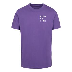 Never On Time Tee Ultraviolet