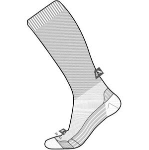 Knee-high socks ALPINE PRO REDOVICO white