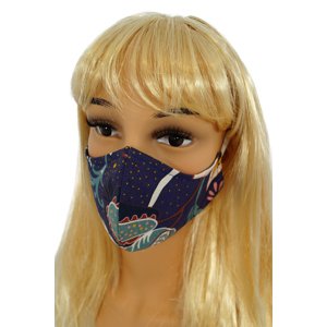 Cotton face mask with Numoco print
