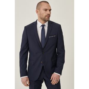 ALTINYILDIZ CLASSICS Men's Navy Blue Regular Fit Normal Cut Mono Collar Woolen Suit