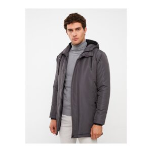 LC Waikiki Men's Standard Fit Hooded Coat