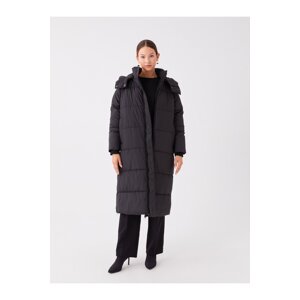 LC Waikiki Oversize Women's Straight Down Jacket with a Hooded