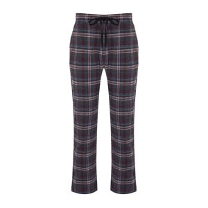 Trendyol Men's Anthracite Plaid Regular Fit Woven Pajama Bottoms