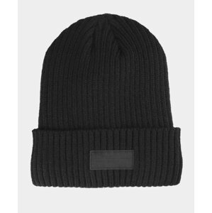 Men's insulated winter hat 4F black