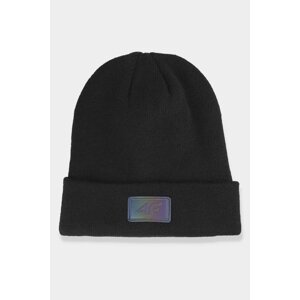 Women's winter hat with logo 4F black