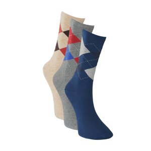 AC&Co / Altınyıldız Classics Men's Beige-gray 3-Pack Socks