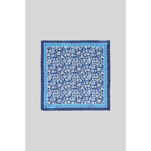 ALTINYILDIZ CLASSICS Men's Navy Blue-Blue Patterned Navy Blue Classic Handkerchief