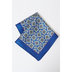 ALTINYILDIZ CLASSICS Men's Blue-gray Patterned Blue-gray Classic Handkerchief