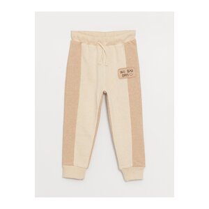 LC Waikiki Baby Boy Tracksuit Bottoms with an Elastic Printed Waist.