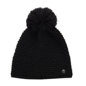 Winter hat with pompom ALPINE PRO GRANE black