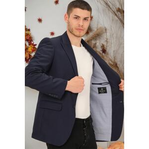 C9057 DEWBERRY MEN'S JACKET-PLAIN NAVY BLUE