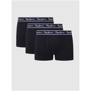 Set of three men's boxer shorts in black Pepe Jeans - Men