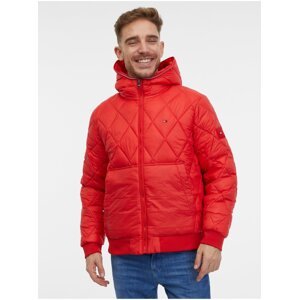 Tommy Hilfiger Men's Red Quilted Jacket - Men's