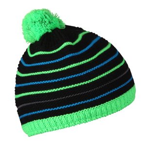 Kids beanie HUSKY Cap 34 black/neon green