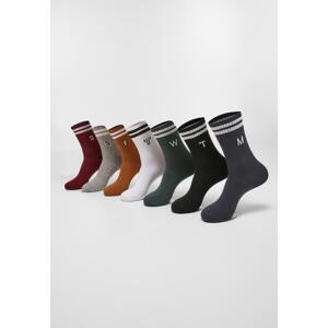 College Letter Socks 7-Pack multicolor