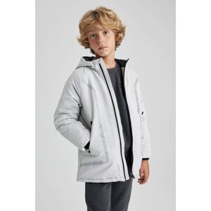 DEFACTO Boy Waterproof Hooded Fleece Lined