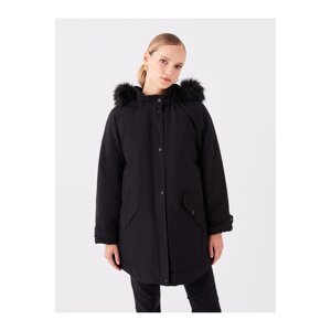 LC Waikiki Women's Hooded Plain Parka