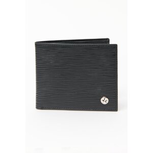 ALTINYILDIZ CLASSICS Men's Black 100% Genuine Leather Wallet