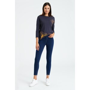 Greenpoint Woman's Blouse TOP714W2259X00 Navy Blue