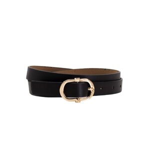 Black eco-friendly leather belt OCH BELLA