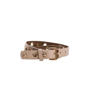 Eco-friendly leather beige belt OCH BELLA