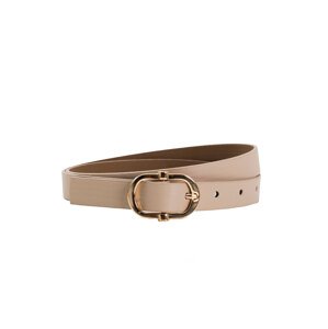 Beige women's belt OCH BELLA