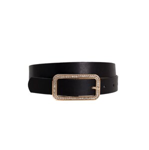 Black women's belt with buckle OCH BELLA