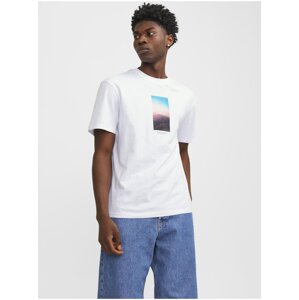 White Men's T-Shirt Jack & Jones Vesterbro - Men