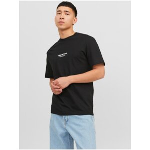 Black Mens T-Shirt Jack & Jones Vesterbro - Men