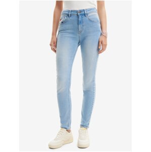 Desigual Delaware Women's Light Blue Slim Fit Jeans - Women's