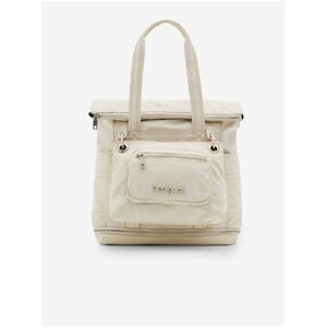 Women's Cream Handbag/Backpack Desigual Basic Modular Voyager - Women