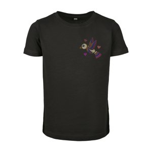 Children's Birdy T-shirt with short sleeves black