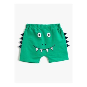 Koton Elastic Waist Normal Green Baby Shorts 3smb40005tk.