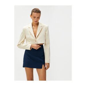 Koton Single Button Crop Blazer Jacket