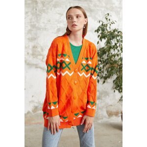 InStyle Lady Knitwear Cardigan - Orange