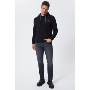 Lee Cooper Men's Fabian Hooded Sweatshirt Black 221 LCM 241036