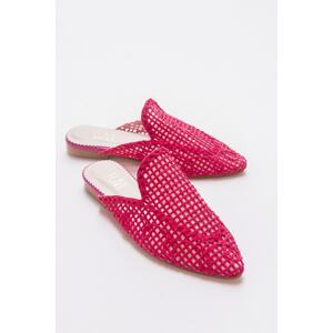 LuviShoes 202 Women's Fuchsia Slippers