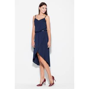 Dress with thin straps Katrus navy blue