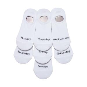 Invisible Weekly Socks 7-Pack White