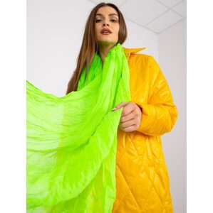 Fluo green viscose scarf