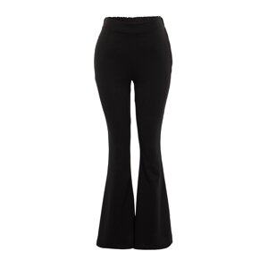 Trendyol Black Flare Thin Knitted Sweatpants