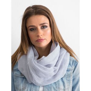 Light gray scarf with rhinestones