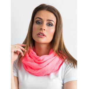 Fluo pink scarf with rhinestones