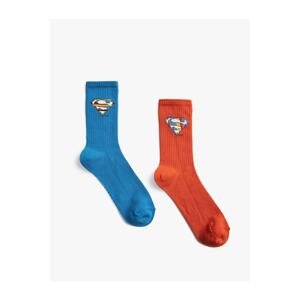 Koton Set of 2 Superman Printed Socks Licensed