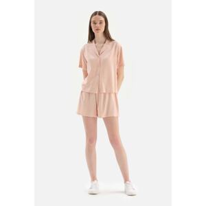 Dagi Light Pink Woven Shorts