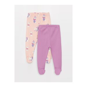 LC Waikiki Baby Girl Booties Trousers with Elastic Waist, 2-Piece