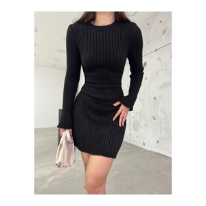 BİKELİFE Women's Mini Lycra Winter Knitwear Dress