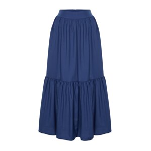 Trendyol Indigo Flared Maxi Length Woven Skirt