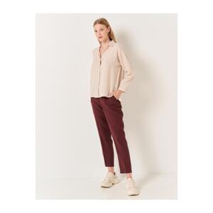 Jimmy Key Brown Normal Leg Normal Waist Woven Linen Trousers